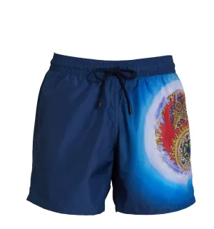 Etro Printed Elasticated-Waist Swim Shorts