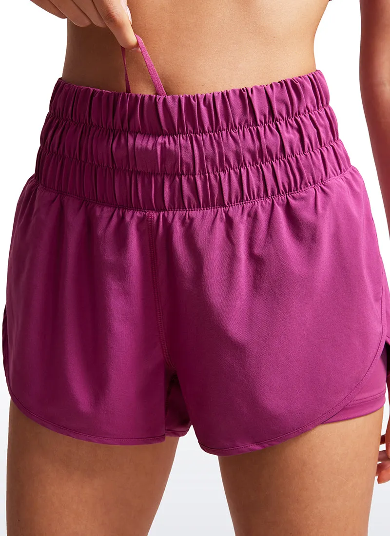 Feathery-Fit Soft High-Rise 2 in 1 Shorts 3''