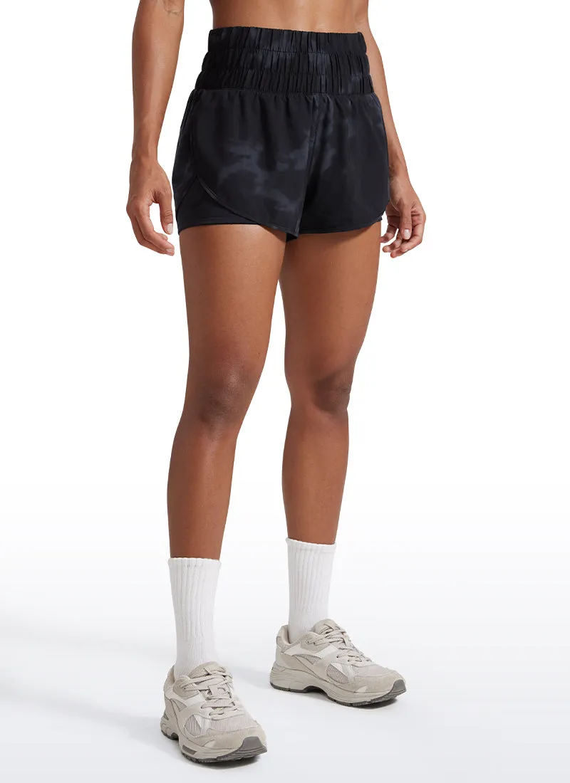 Feathery-Fit Soft High-Rise 2 in 1 Shorts 3''