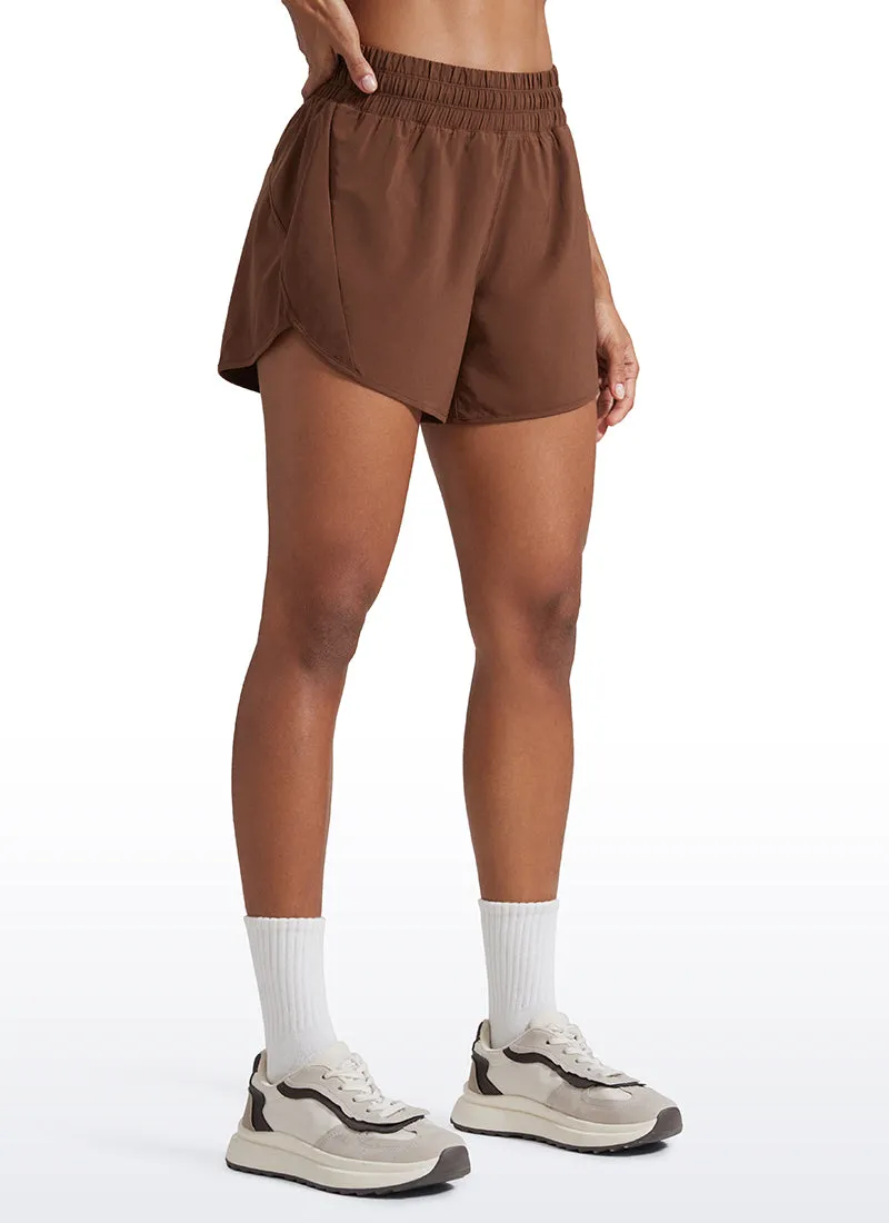 Feathery-Fit Soft Mid Rise Lined Shorts 5''