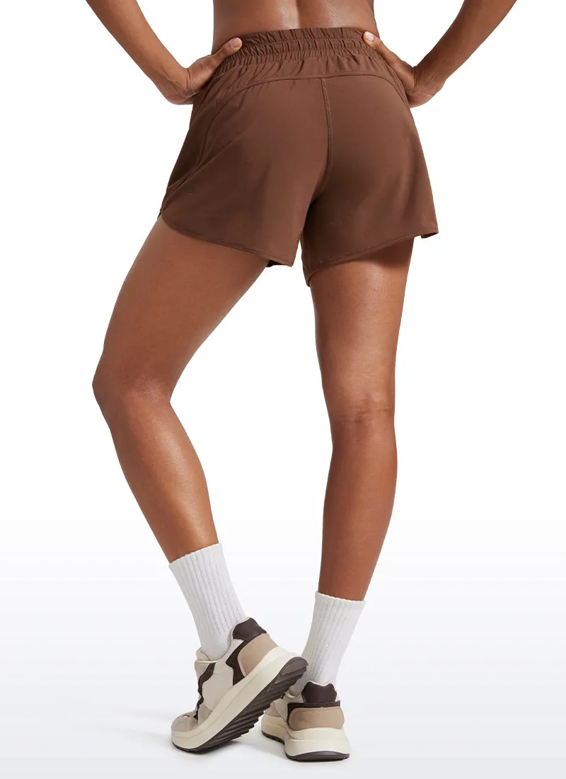 Feathery-Fit Soft Mid Rise Lined Shorts 5''