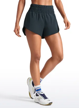 Feathery-Fit Soft Super High Waisted Dolphin Shorts Pocket 3''
