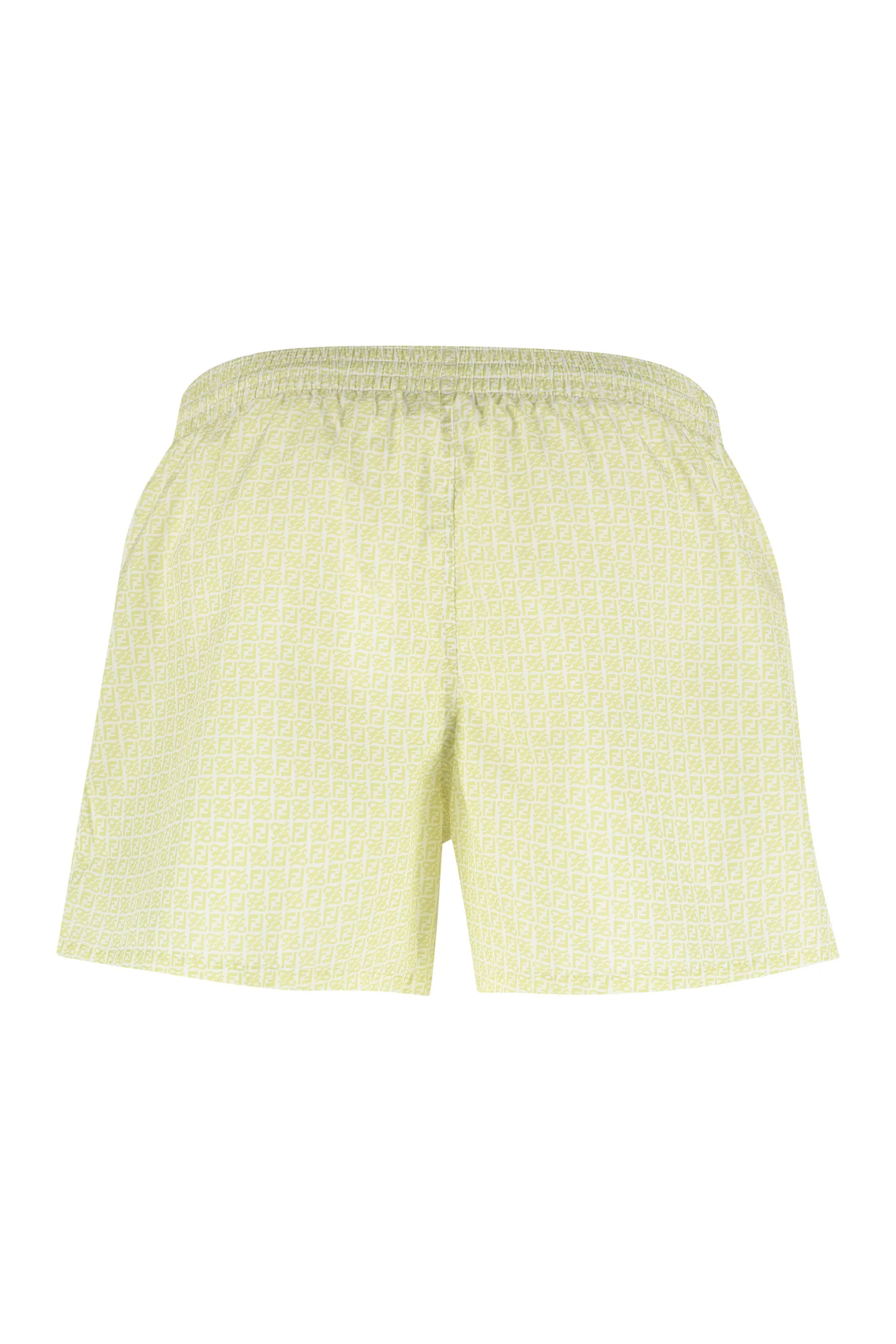 Fendi Allover FF Logo Printed Swim Shorts