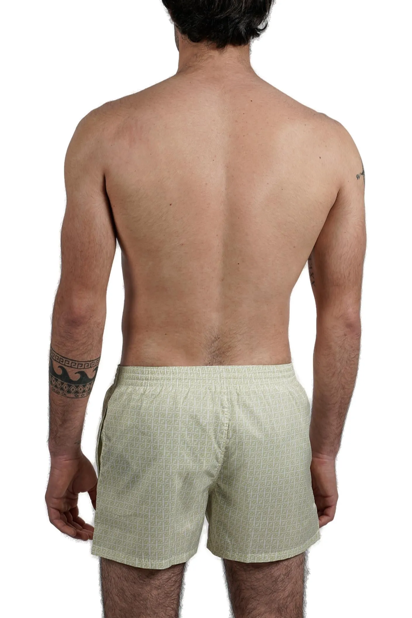 Fendi Allover FF Logo Printed Swim Shorts