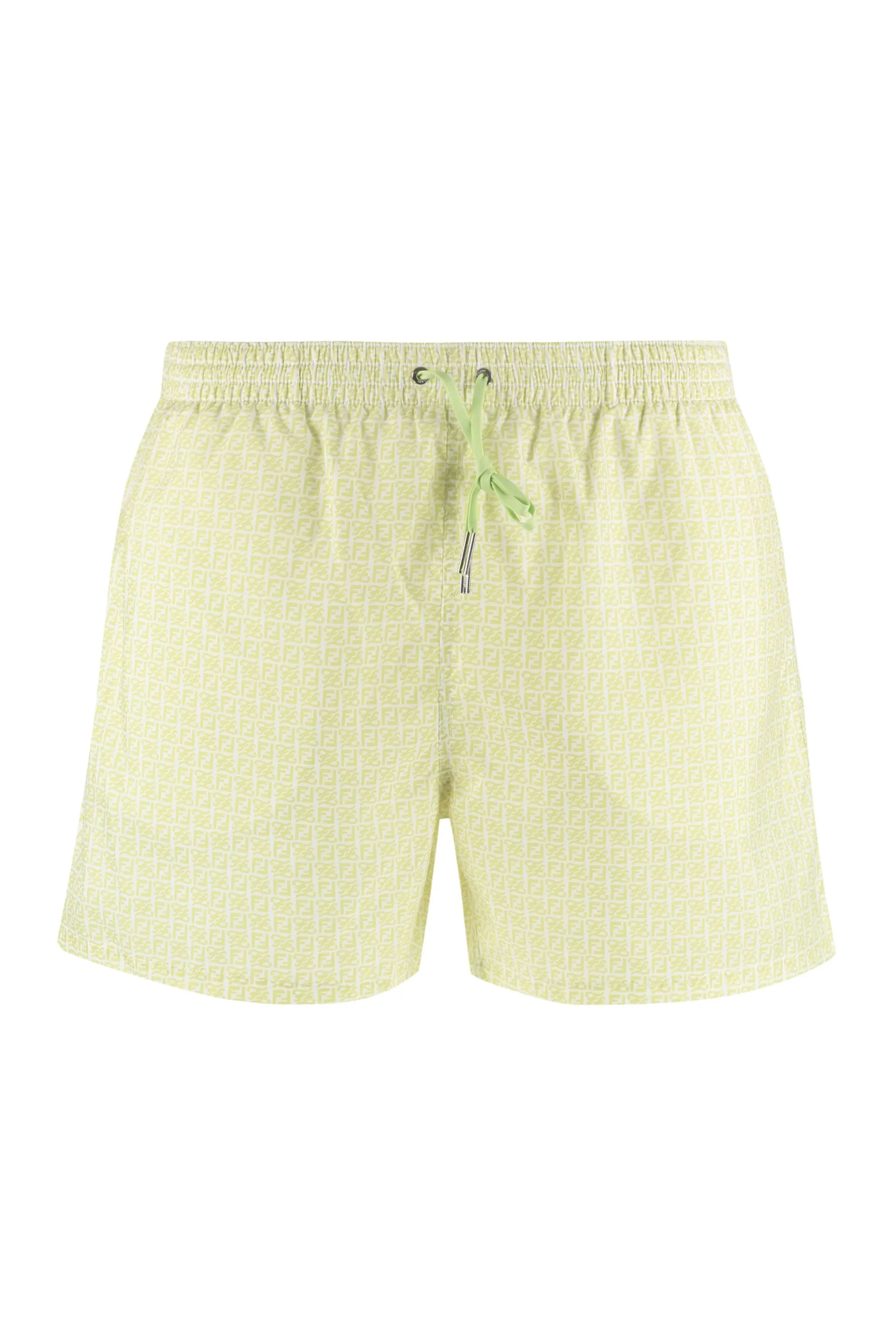 Fendi Allover FF Logo Printed Swim Shorts