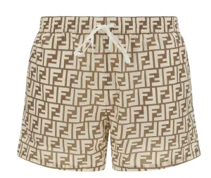 Fendi FF Drawstring Swim Shorts