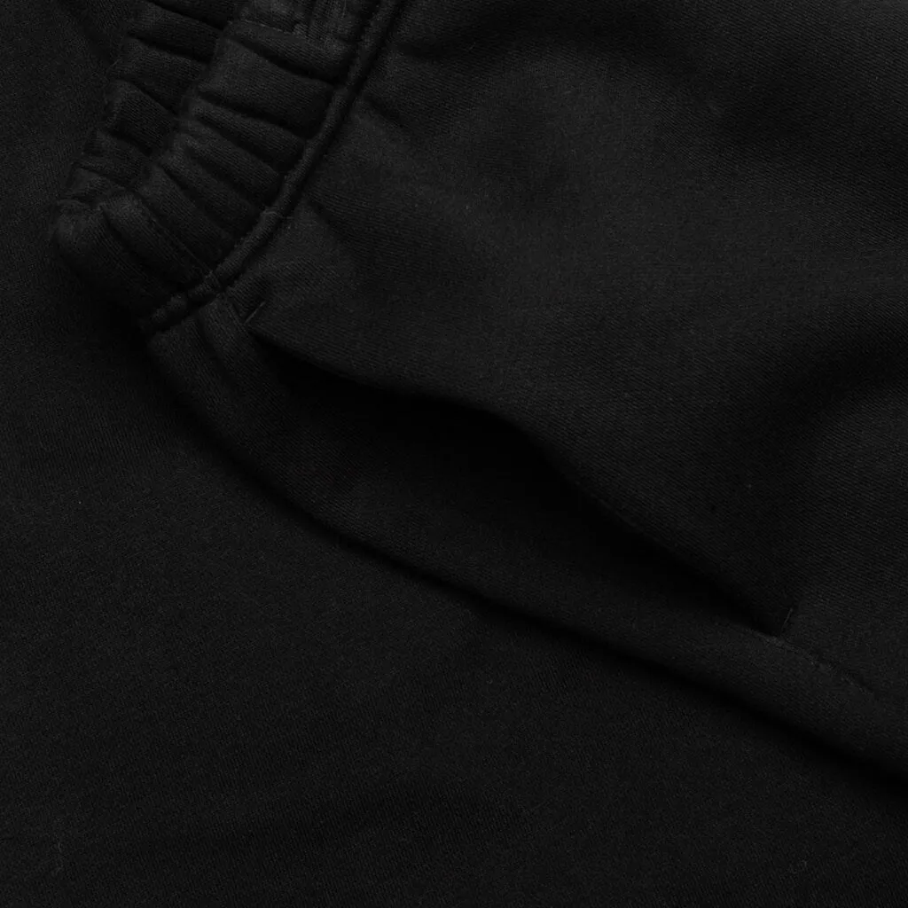 Fleece Soccer Short - Black