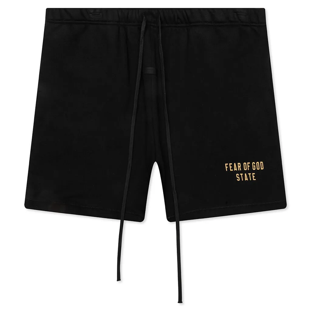Fleece Soccer Short - Black