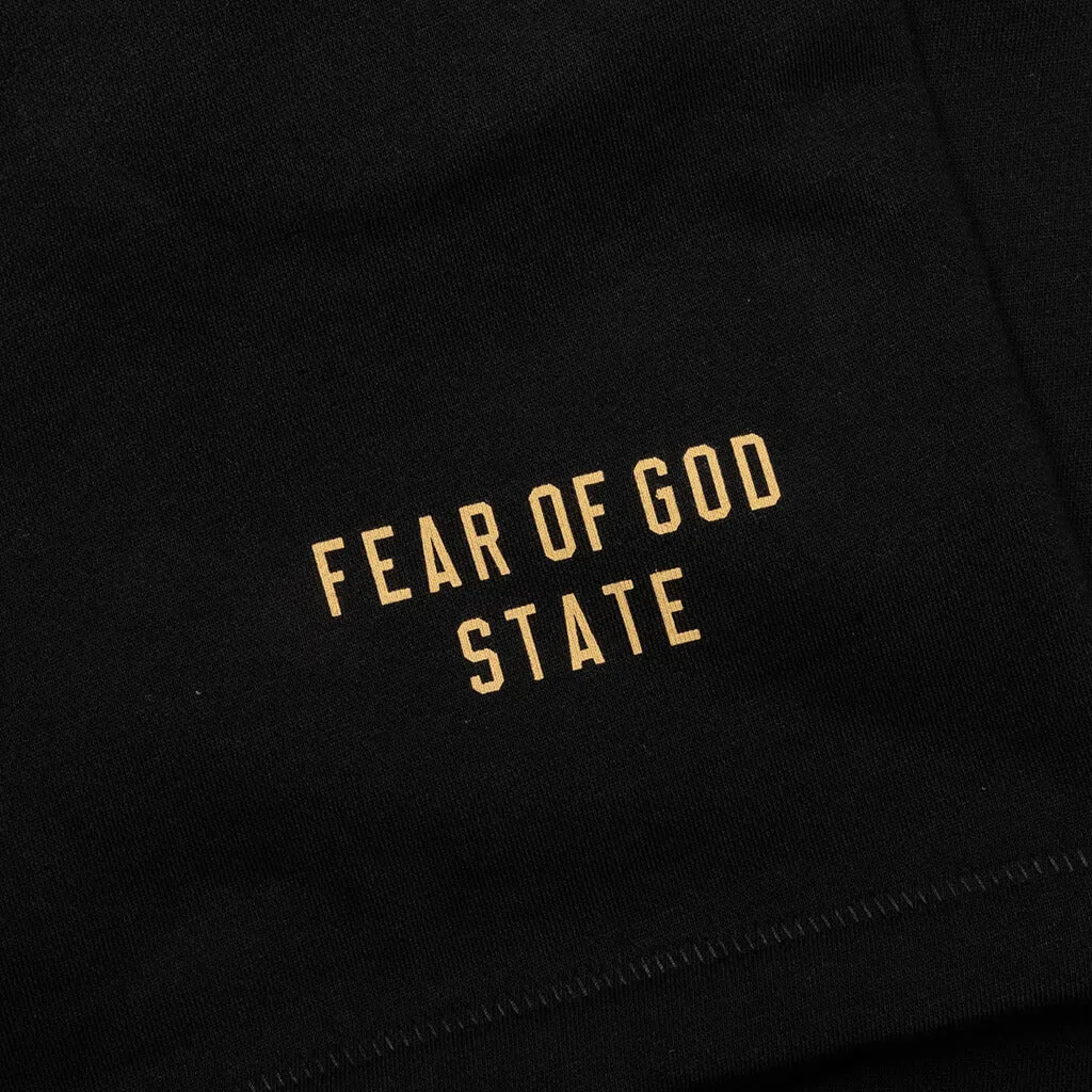 Fleece Soccer Short - Black