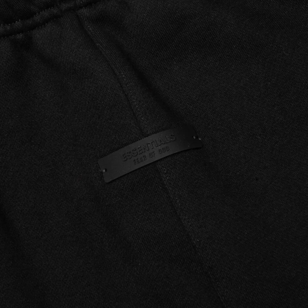 Fleece Soccer Short - Black