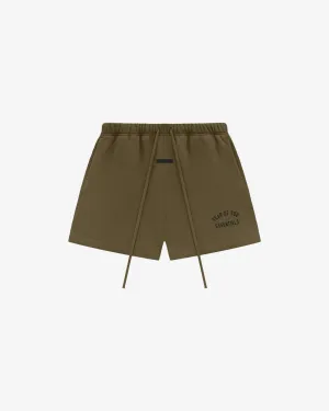 Fleece Soccer Short Olive