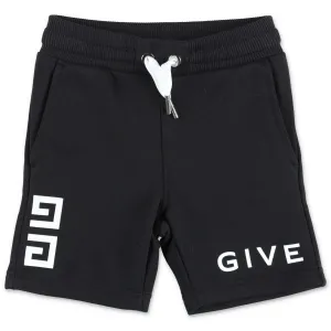 Givenchy Kids Logo Printed Drawtring Shorts