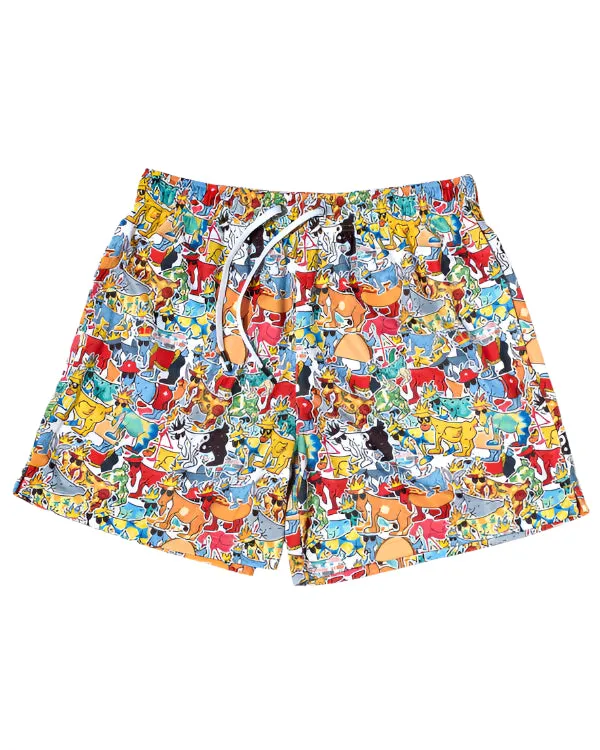 Goat USA Youth Sticker AOP Mesh Shorts