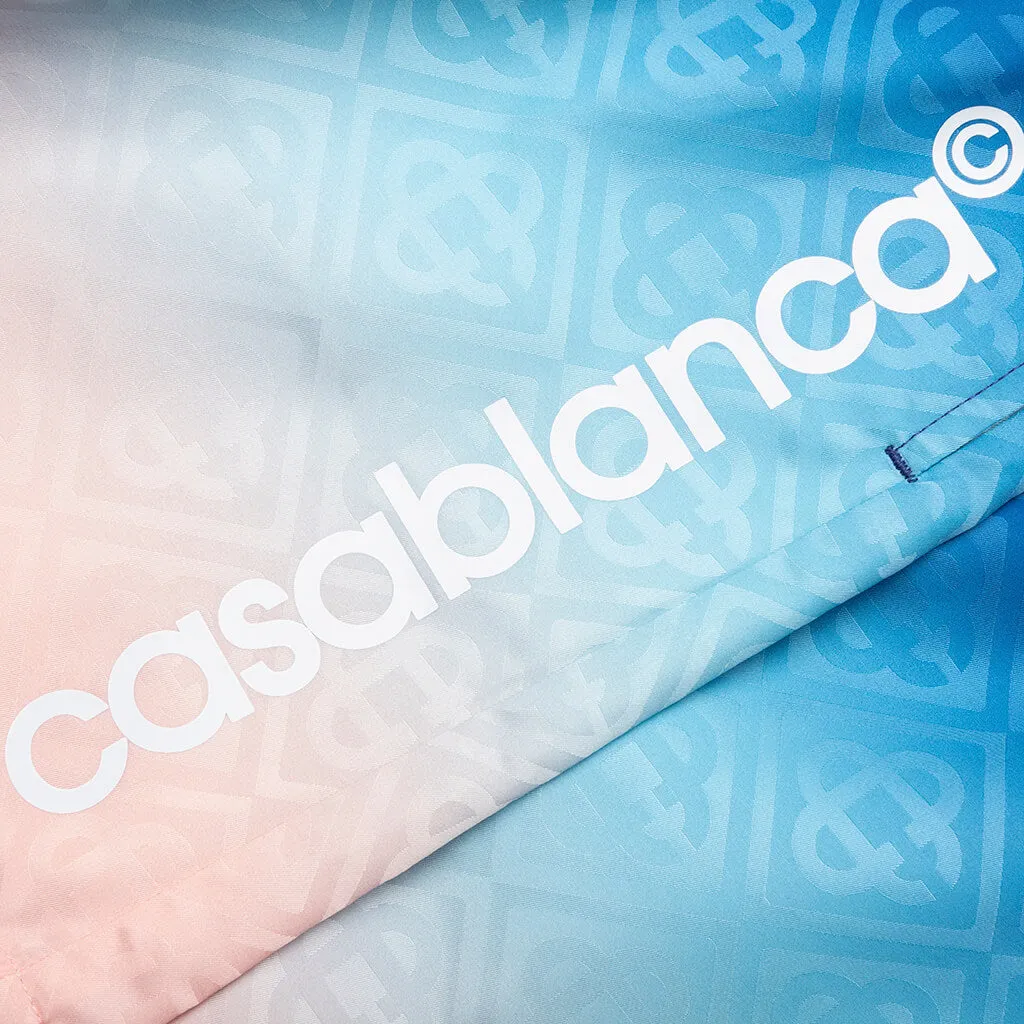 Gradient Printed Swim Shorts - Blue