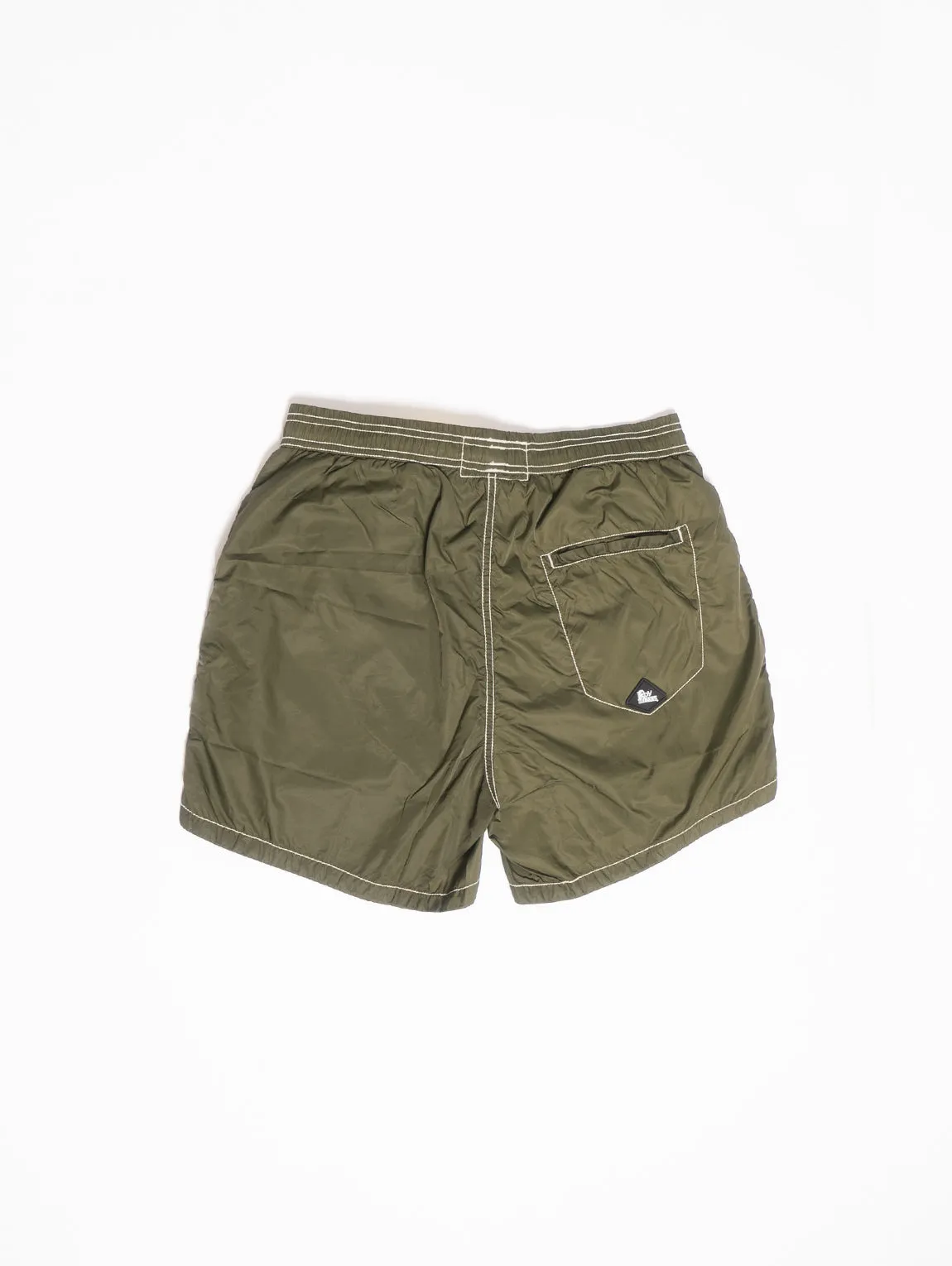 Green swim shorts