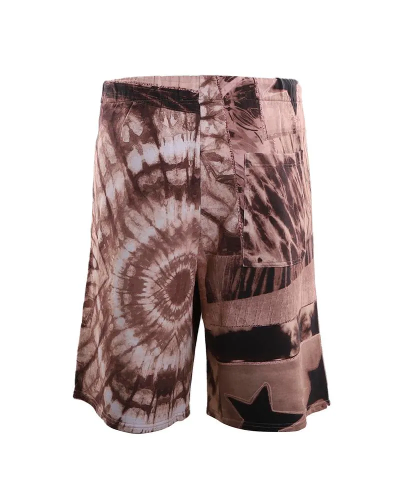 Just Cavalli Abstract Print Drawstring Shorts