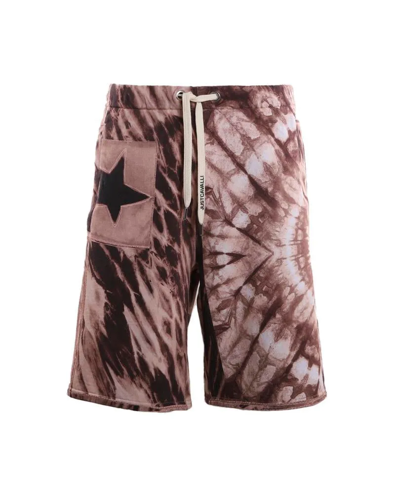 Just Cavalli Abstract Print Drawstring Shorts