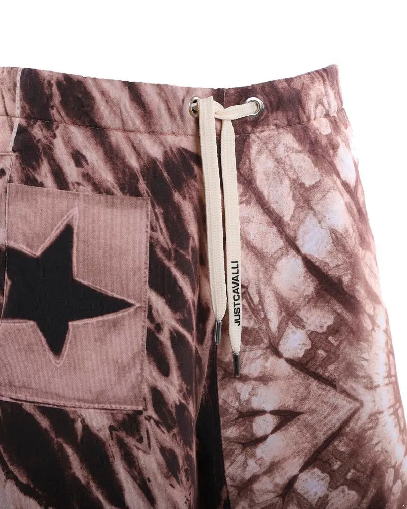 Just Cavalli Abstract Print Drawstring Shorts