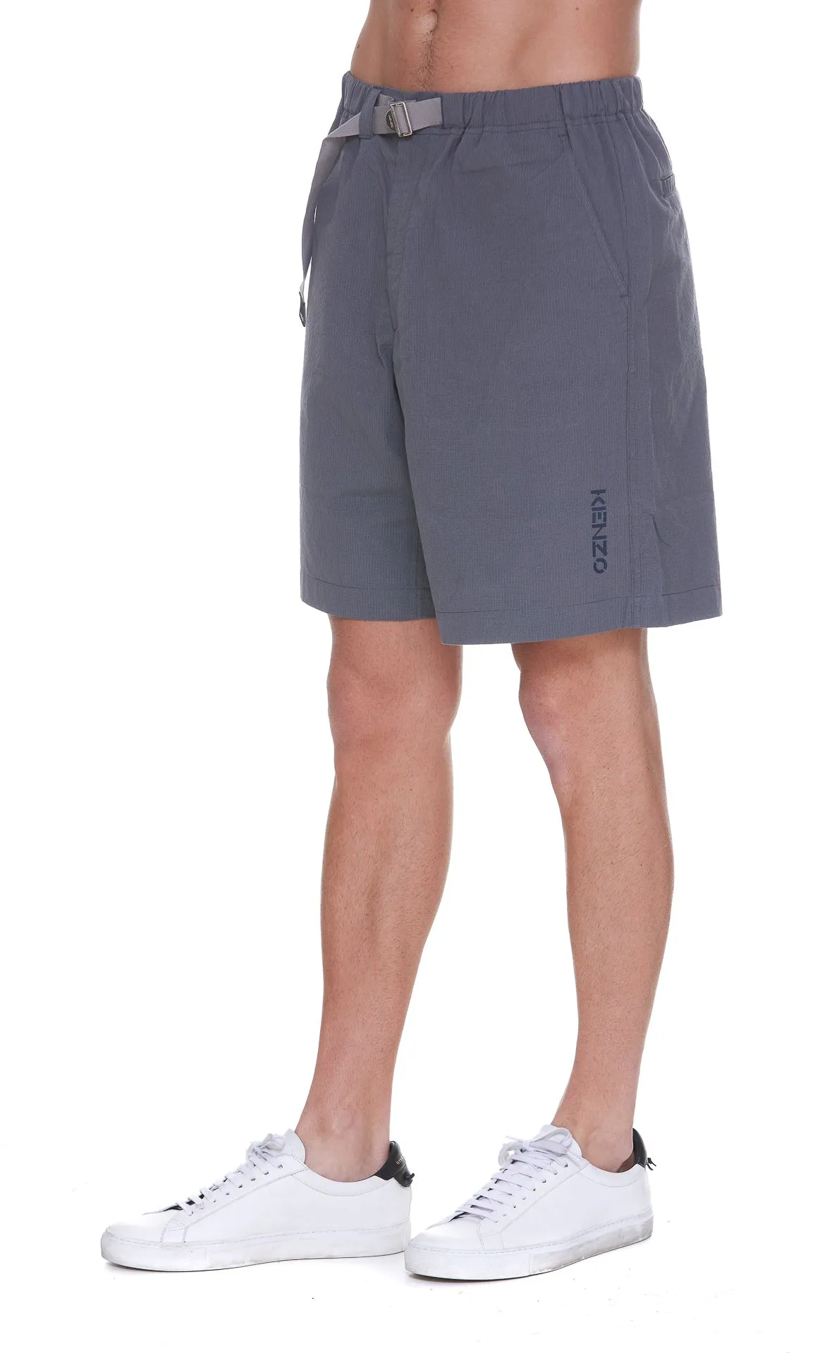 Kenzo Logo Printed Belt Shorts