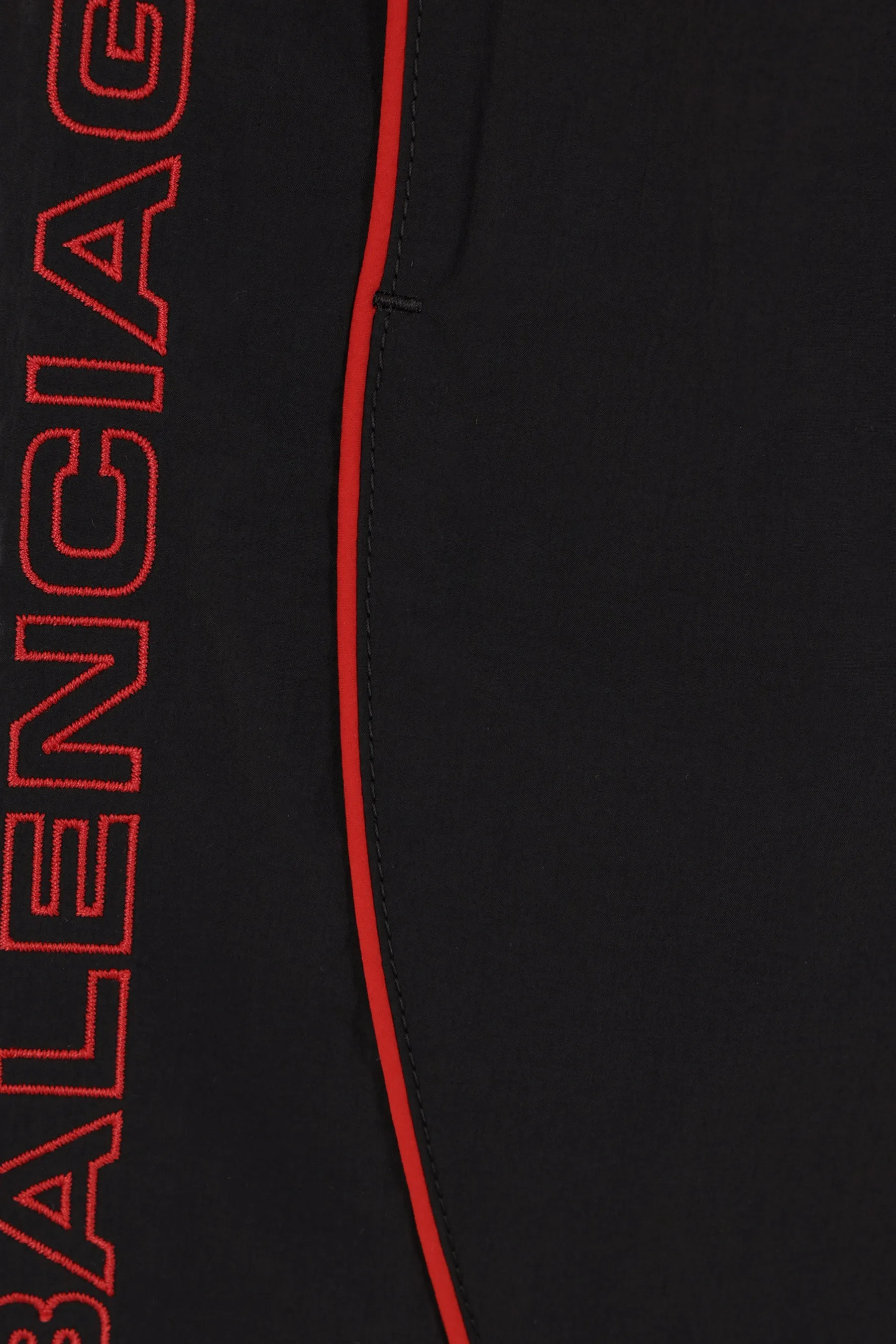 logo embroidered nylon track shorts