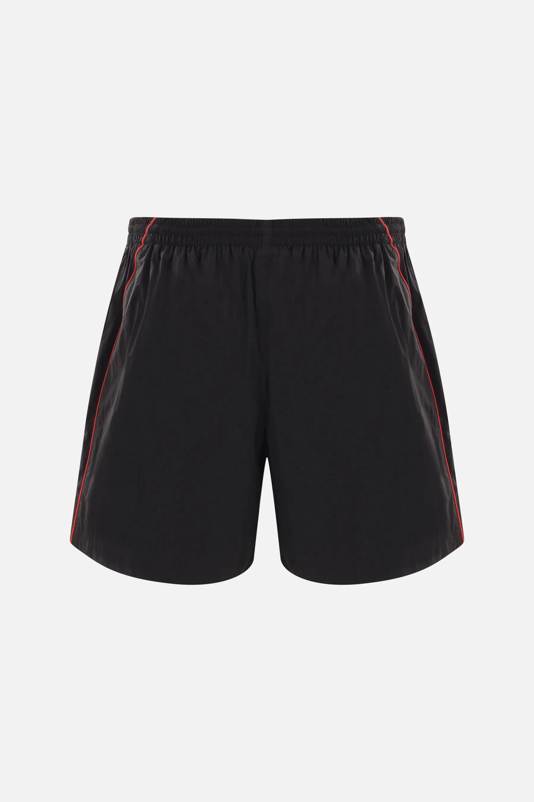 logo embroidered nylon track shorts