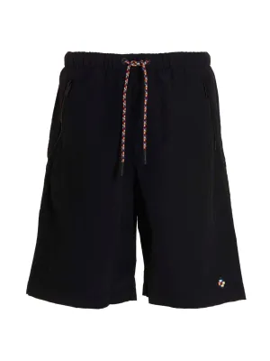Marcelo Burlon County Of Milan Logo Embroidered Drawstring Shorts