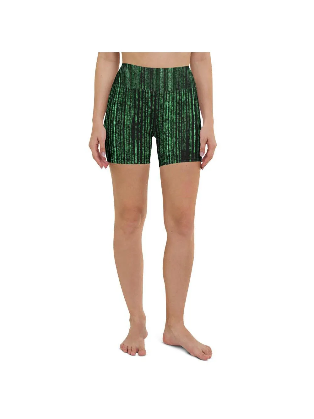 Matrix Inspired Yoga Shorts