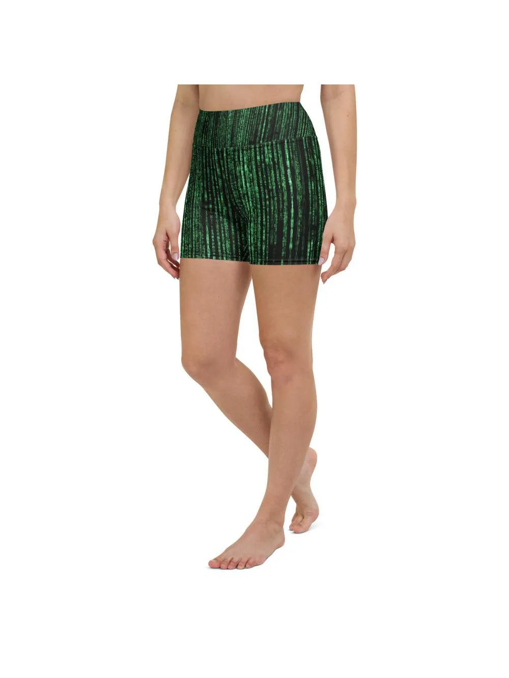 Matrix Inspired Yoga Shorts