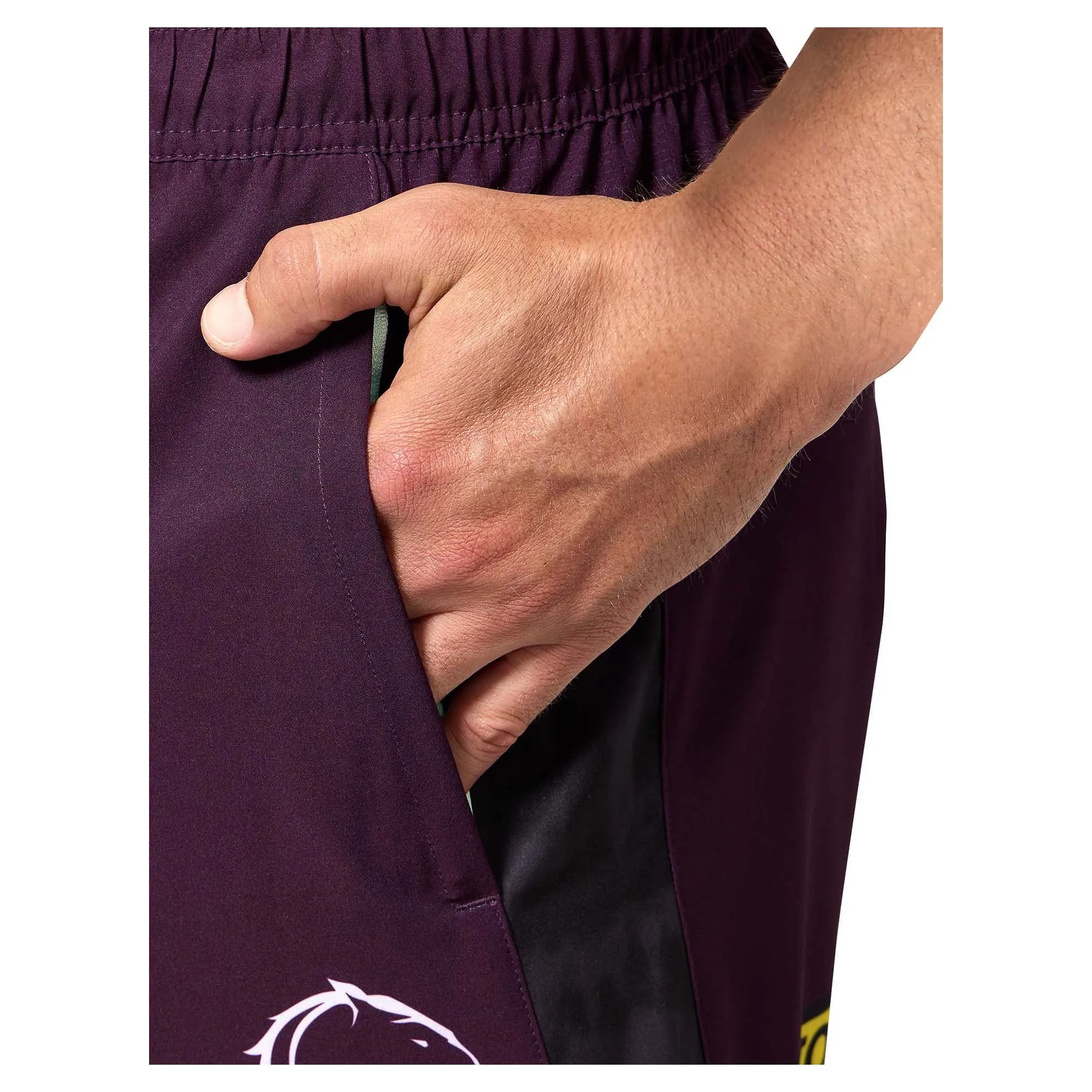 Men's NRL Brisbane Broncos 2025 Replica Training Shorts