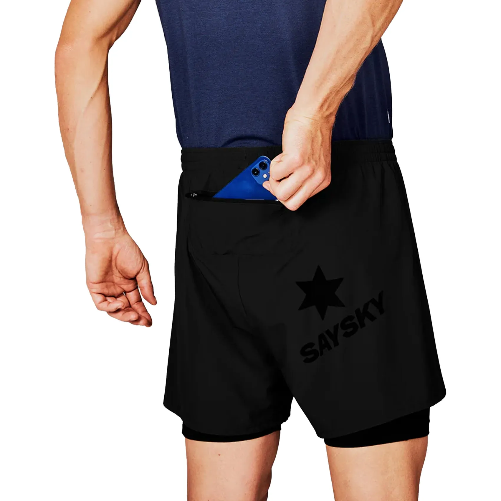 Mens Saysky Pace 2 in 1 Shorts 5