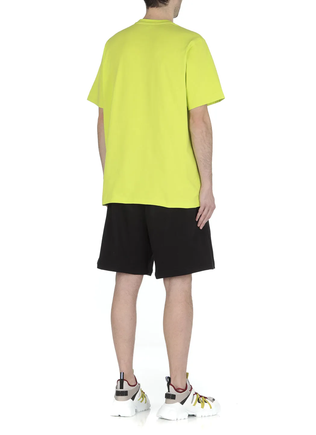 MSGM Logo Printed Drawstring Track Shorts