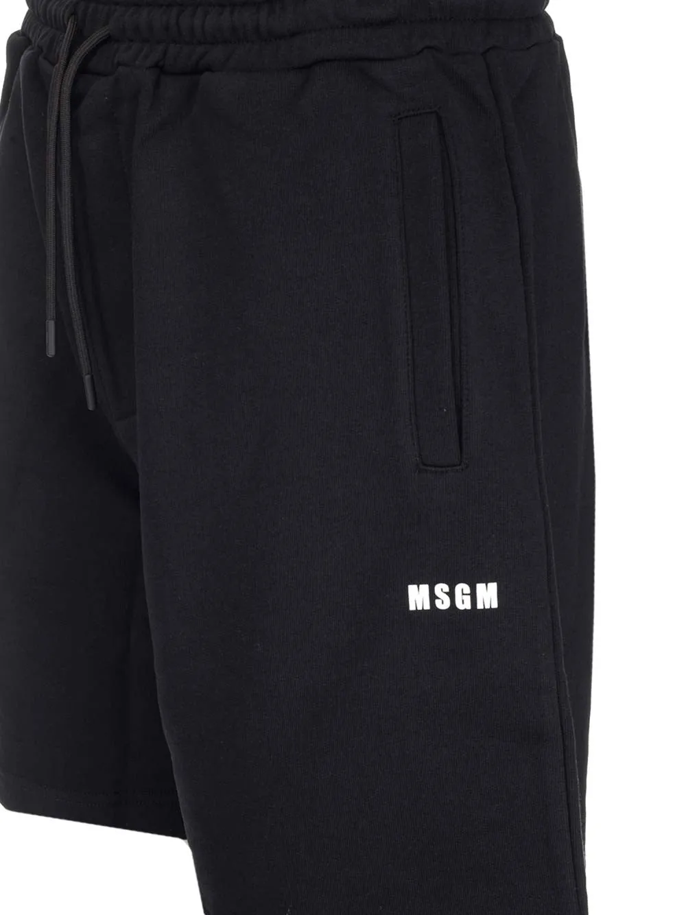 MSGM Logo Printed Drawstring Track Shorts