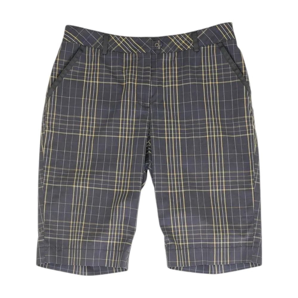 Navy Plaid Shorts