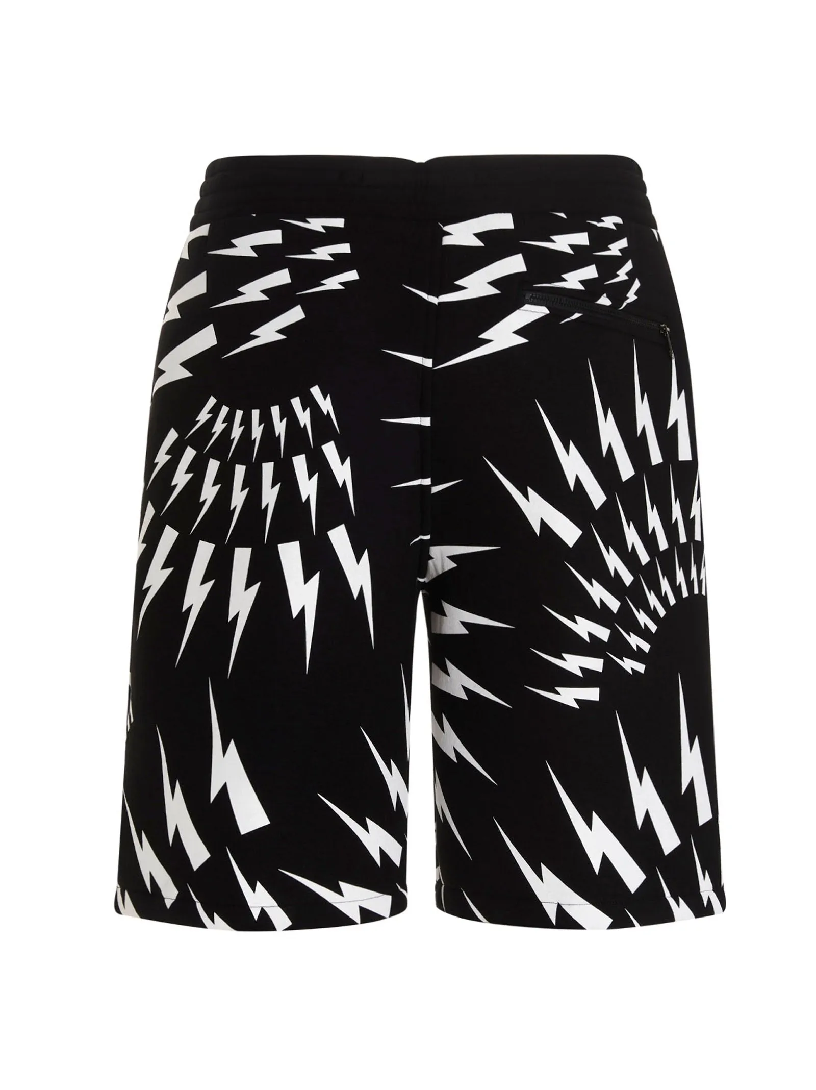 Neil Barrett Thunderbolt Print Drawstring Shorts