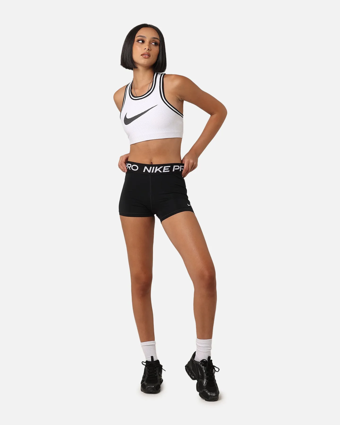Nike Women's Nike Pro Shorts 3 Black/White