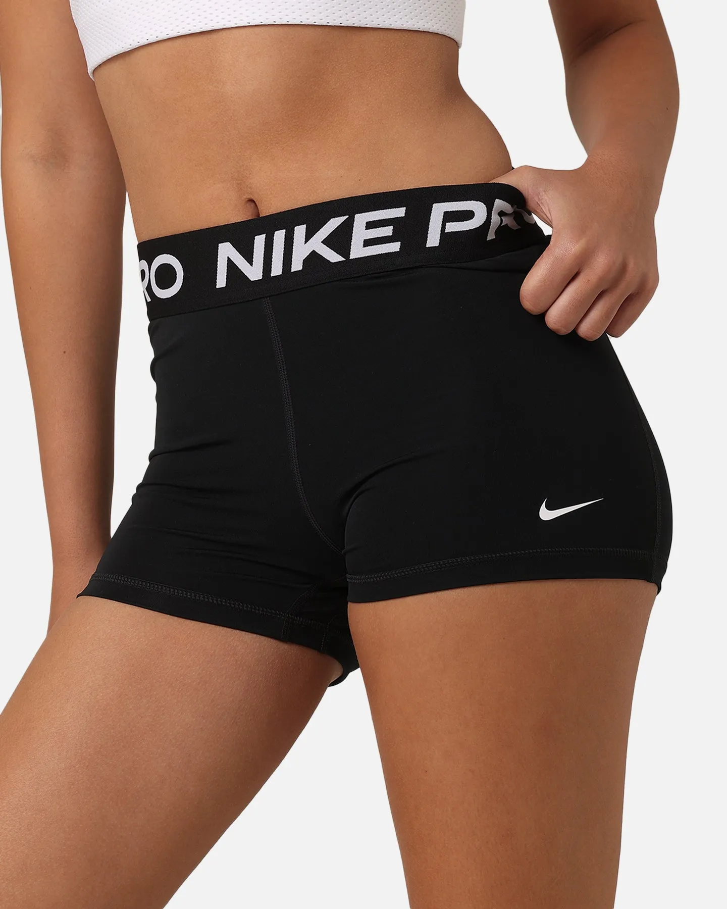 Nike Women's Nike Pro Shorts 3 Black/White