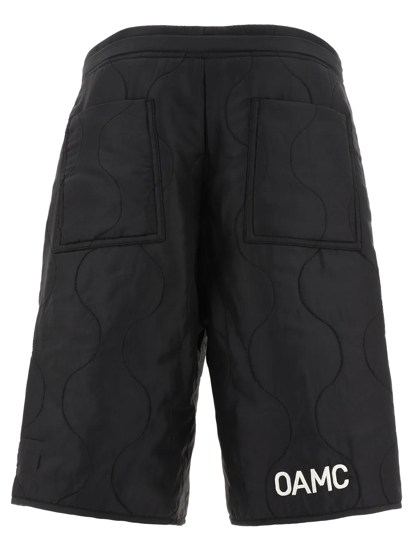 OAMC Logo Printed Quilted Drawstring Shorts