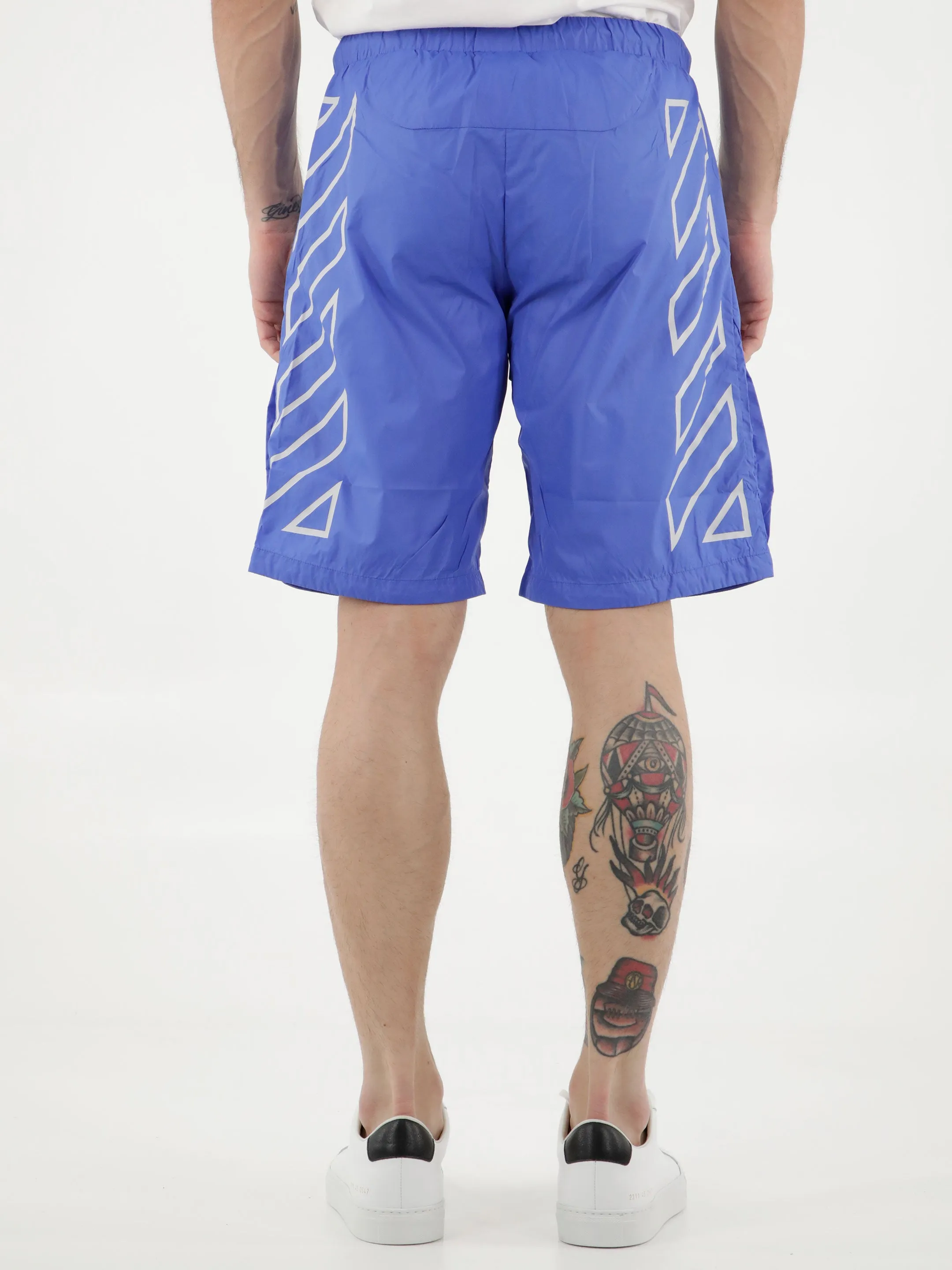 Off-White Logo Printed Drawstring Shorts