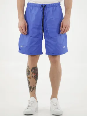 Off-White Logo Printed Drawstring Shorts