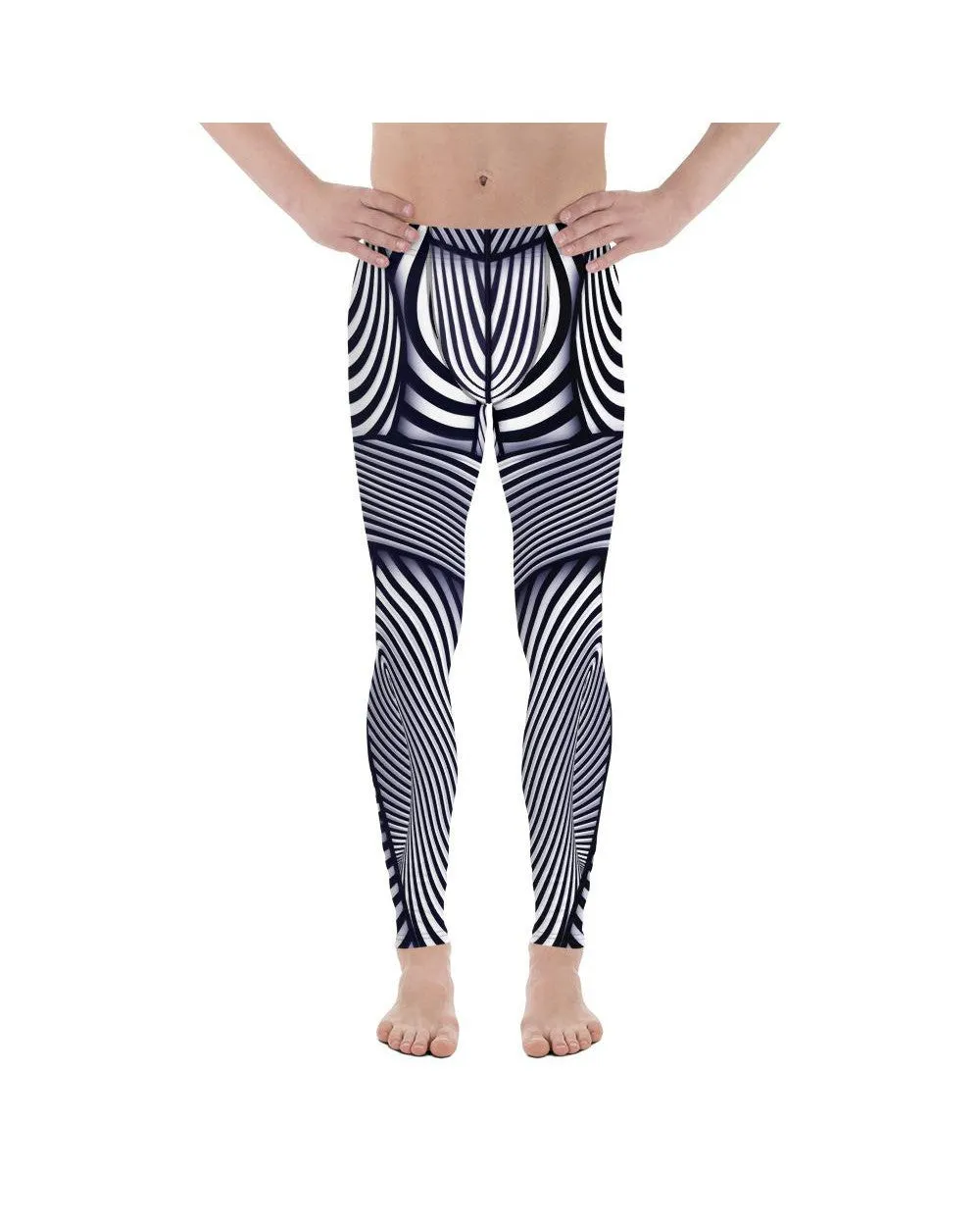 Optical Illusion Stripes Meggings