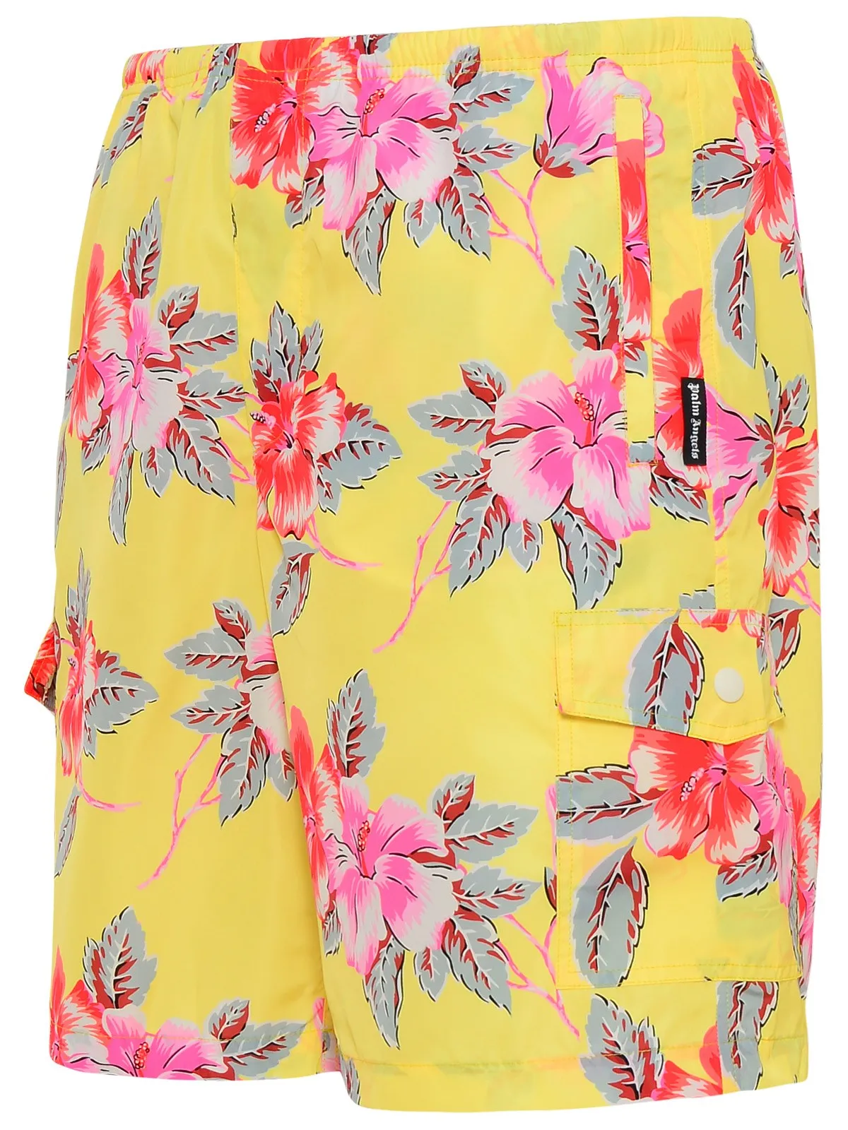 Palm Angels Hibiscus-Printed Elasticated Waistband Swim Shorts