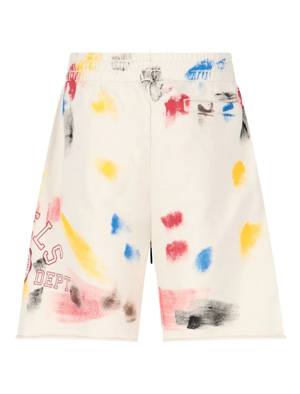 Palm Angels Paint-Effect Drawstring College Track Shorts