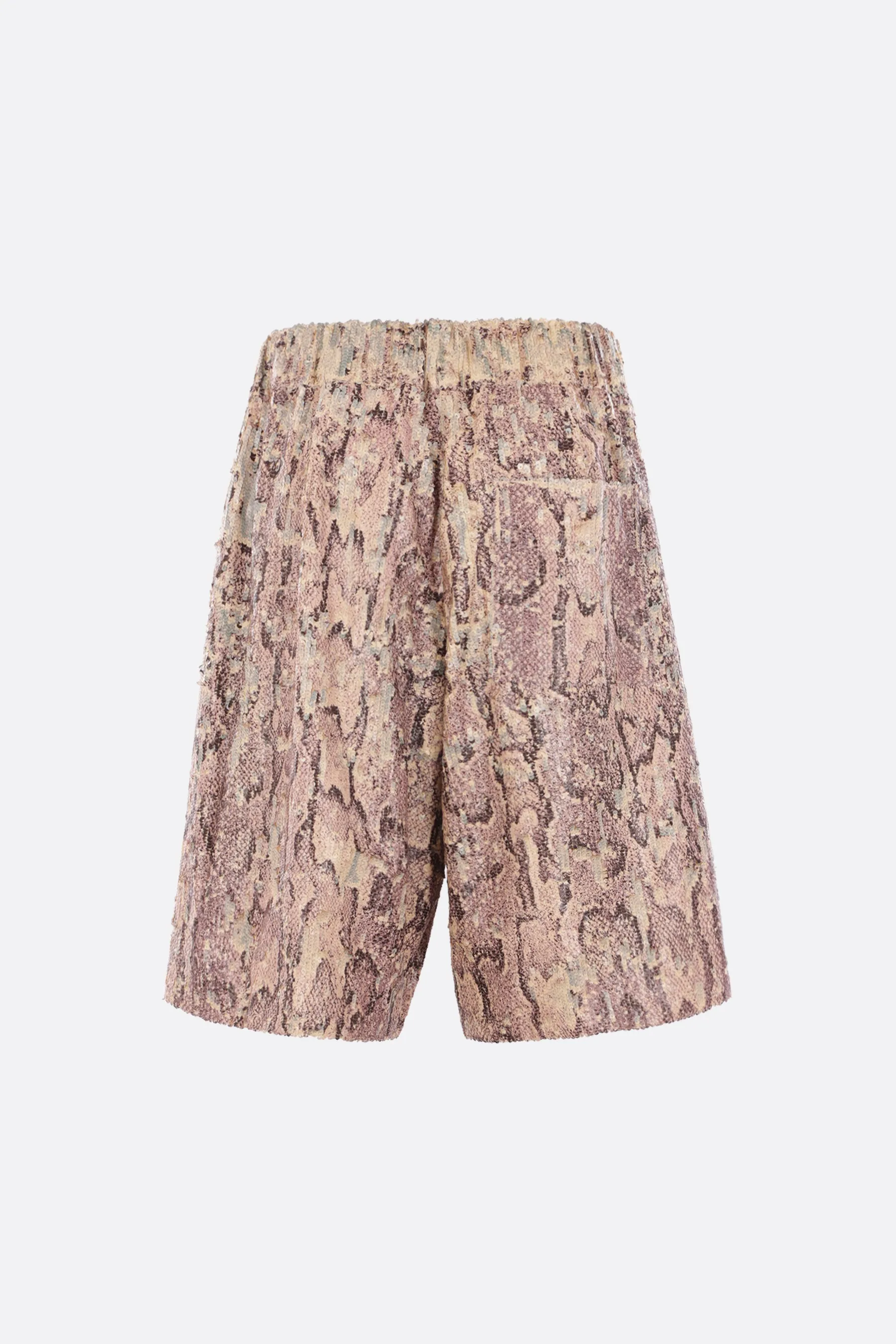 Pomy shorts in sequinned cotton
