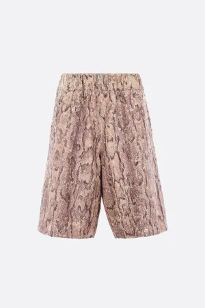 Pomy shorts in sequinned cotton