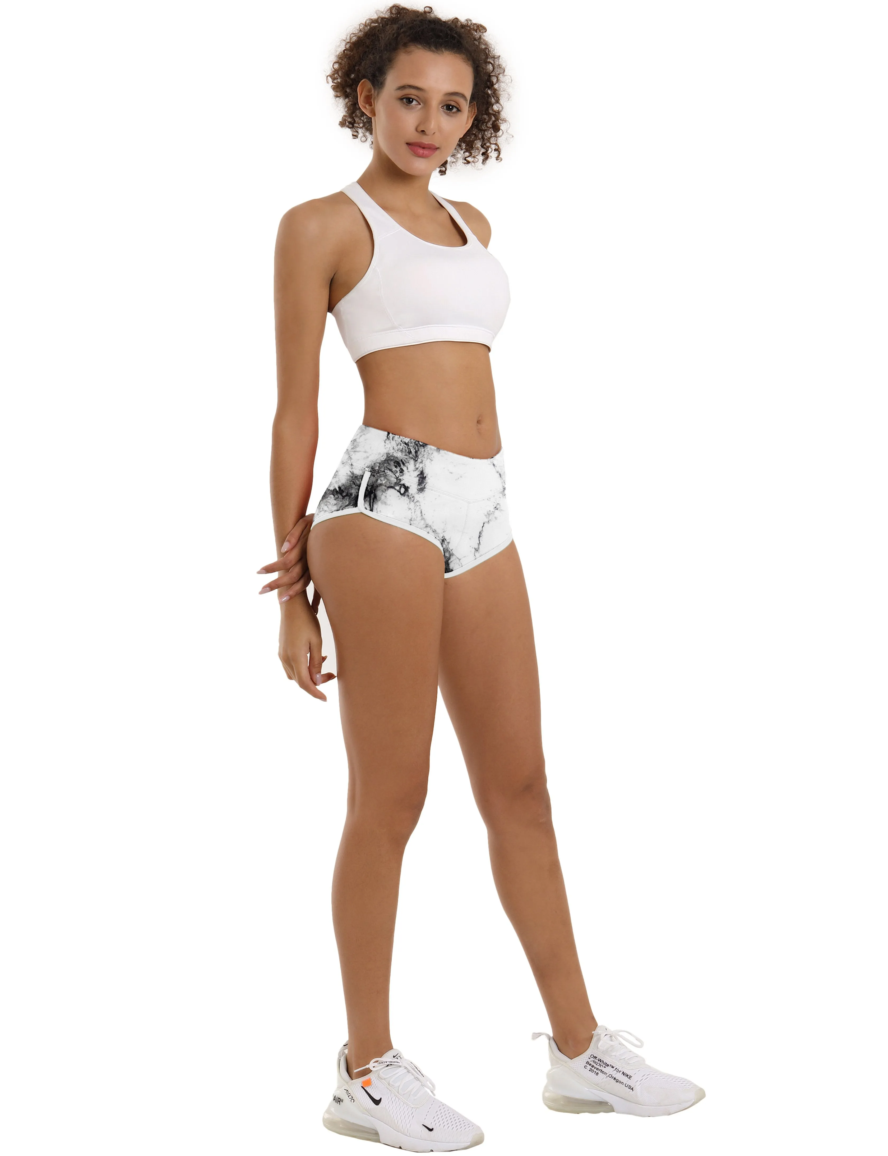 Printed Booty Golf Shorts arabescato ins_Golf