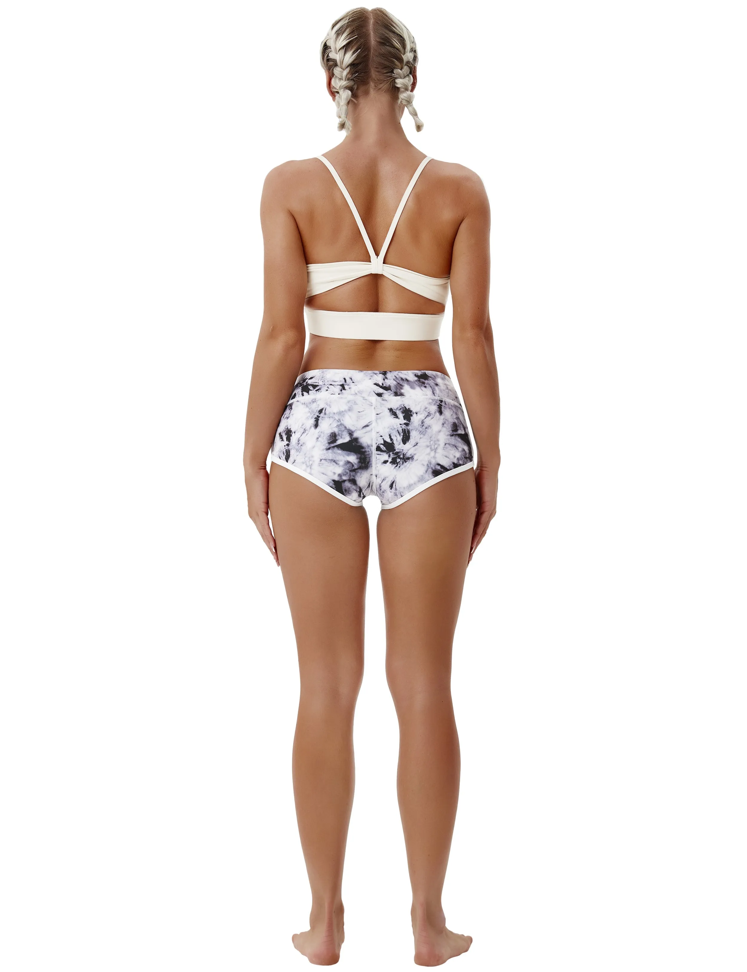 Printed Booty Gym Shorts black dandelion_Gym