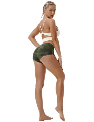 Printed Booty Jogging Shorts green brushcamo_Jogging