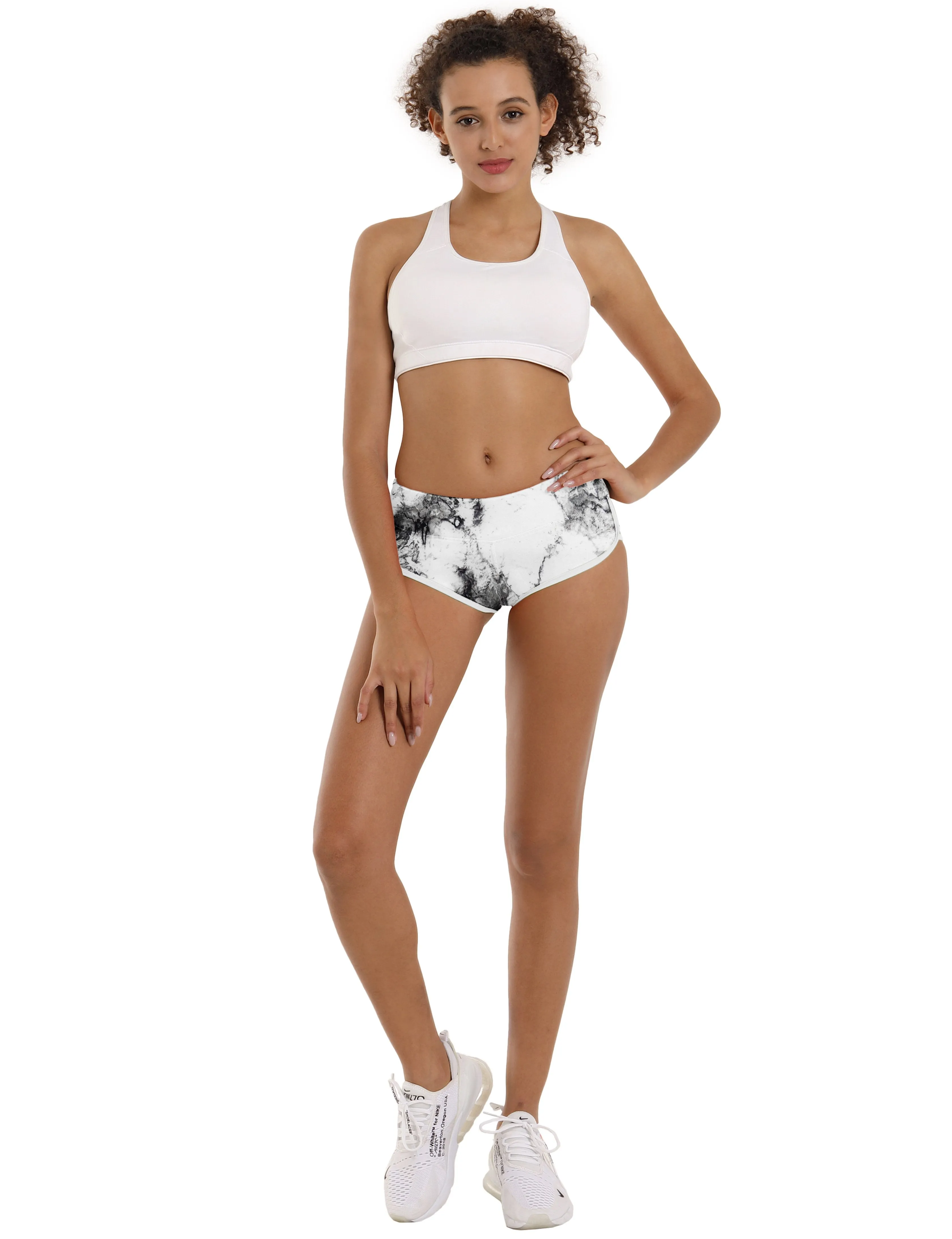 Printed Booty Tall Size Shorts arabescato ins_Tall Size