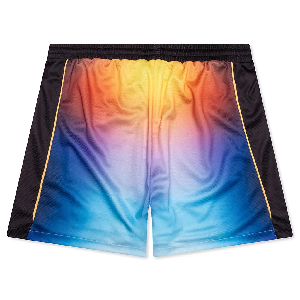 Printed Football Shorts - Gradient