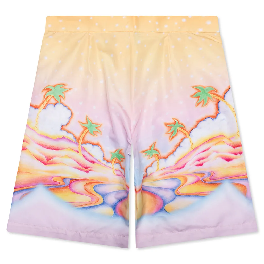 Printed Swim Boarder Shorts - Psychedelic Nirvana